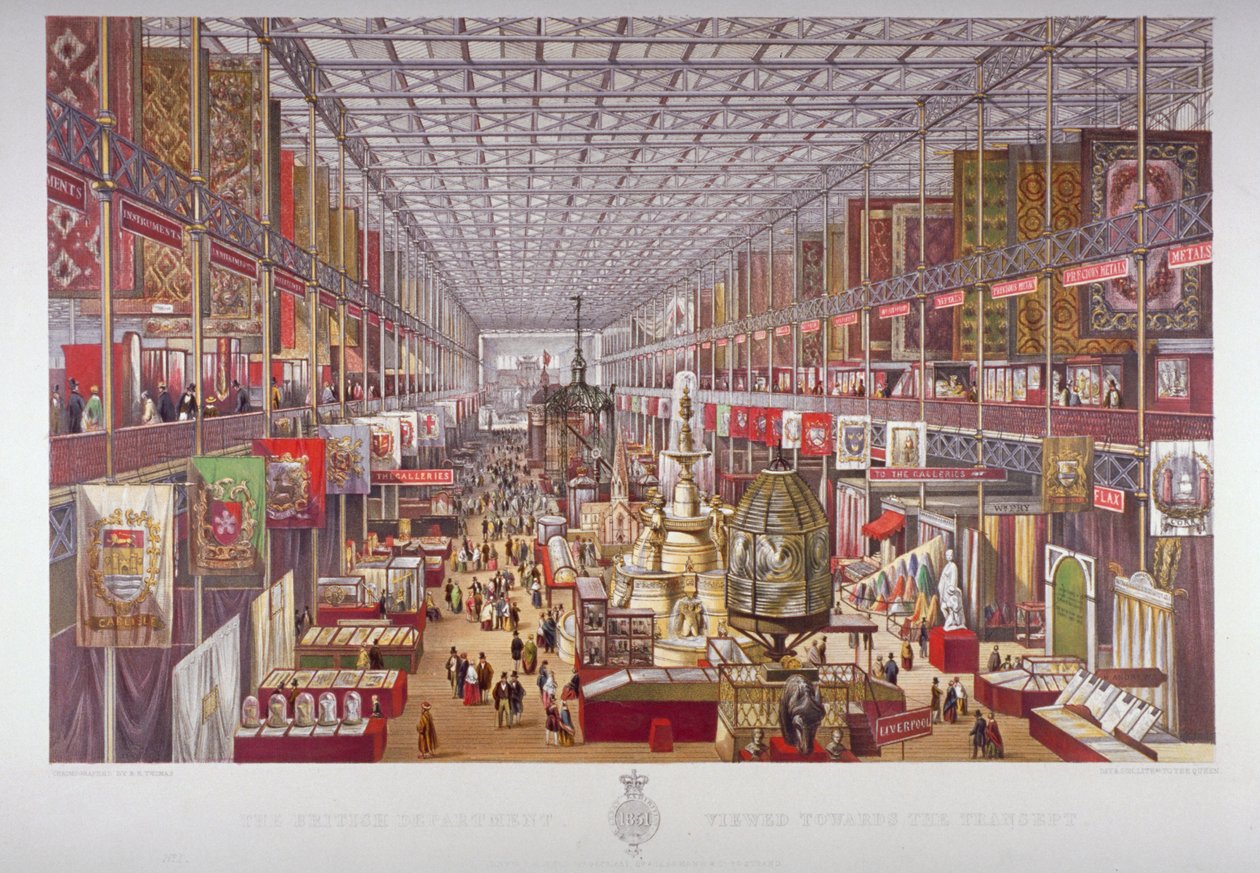 The Great Exhibition, Hyde Park, Westminster, London, 1851. av Robert Kent Thomas