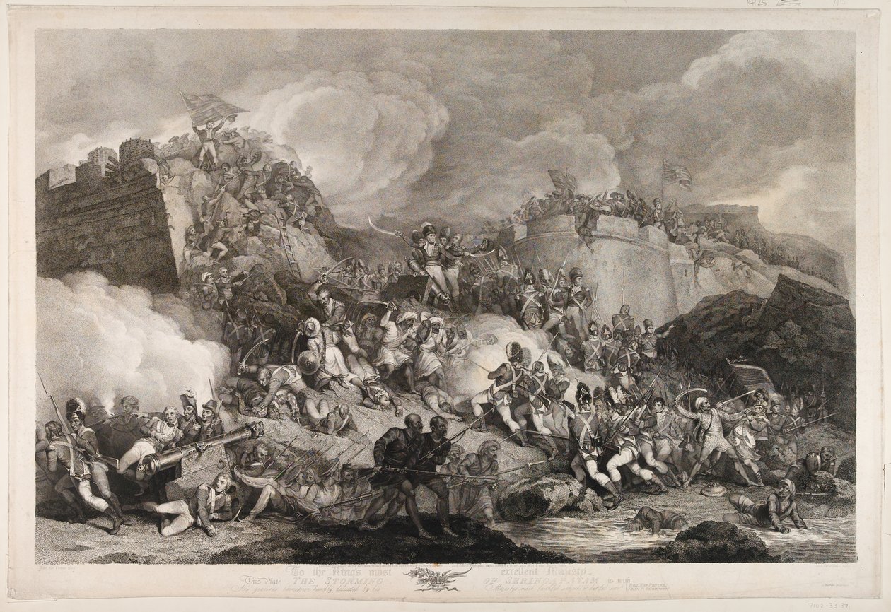 Stormningen av Seringapatam, 1799? av Robert Kerr Porter