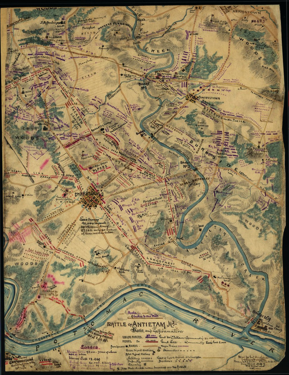 Slaget vid Antietam, Md. LOC gvhs01.vhs00259 av Robert Knox Sneden