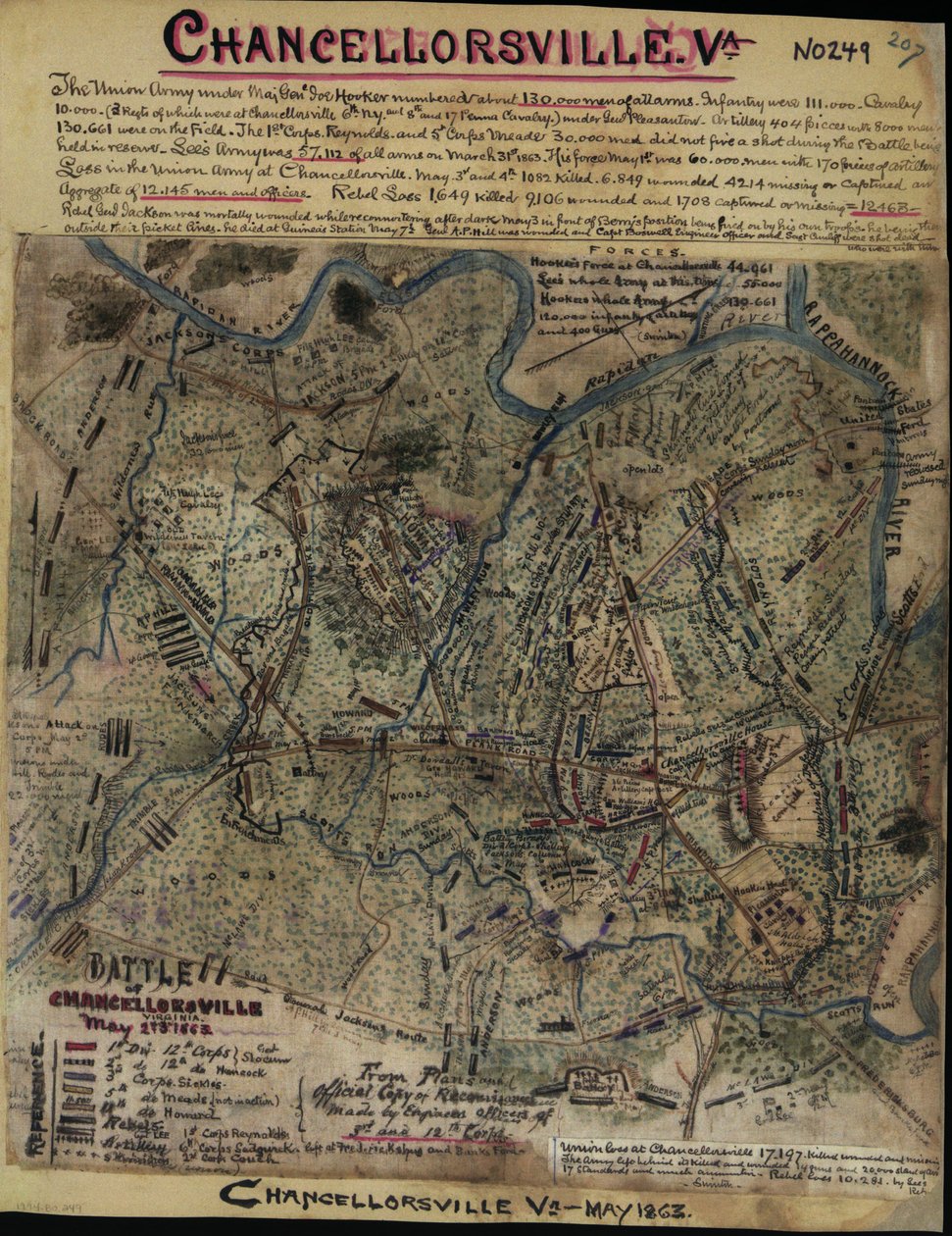 Slaget vid Chancellorsville, Virginia, 2 och 3 maj 1863 LOC gvhs01.vhs00299 av Robert Knox Sneden