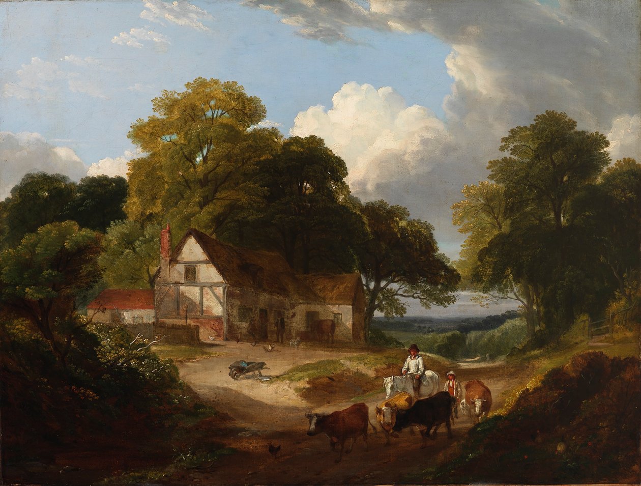 Scenen på bondgården av Robert Ladbrooke