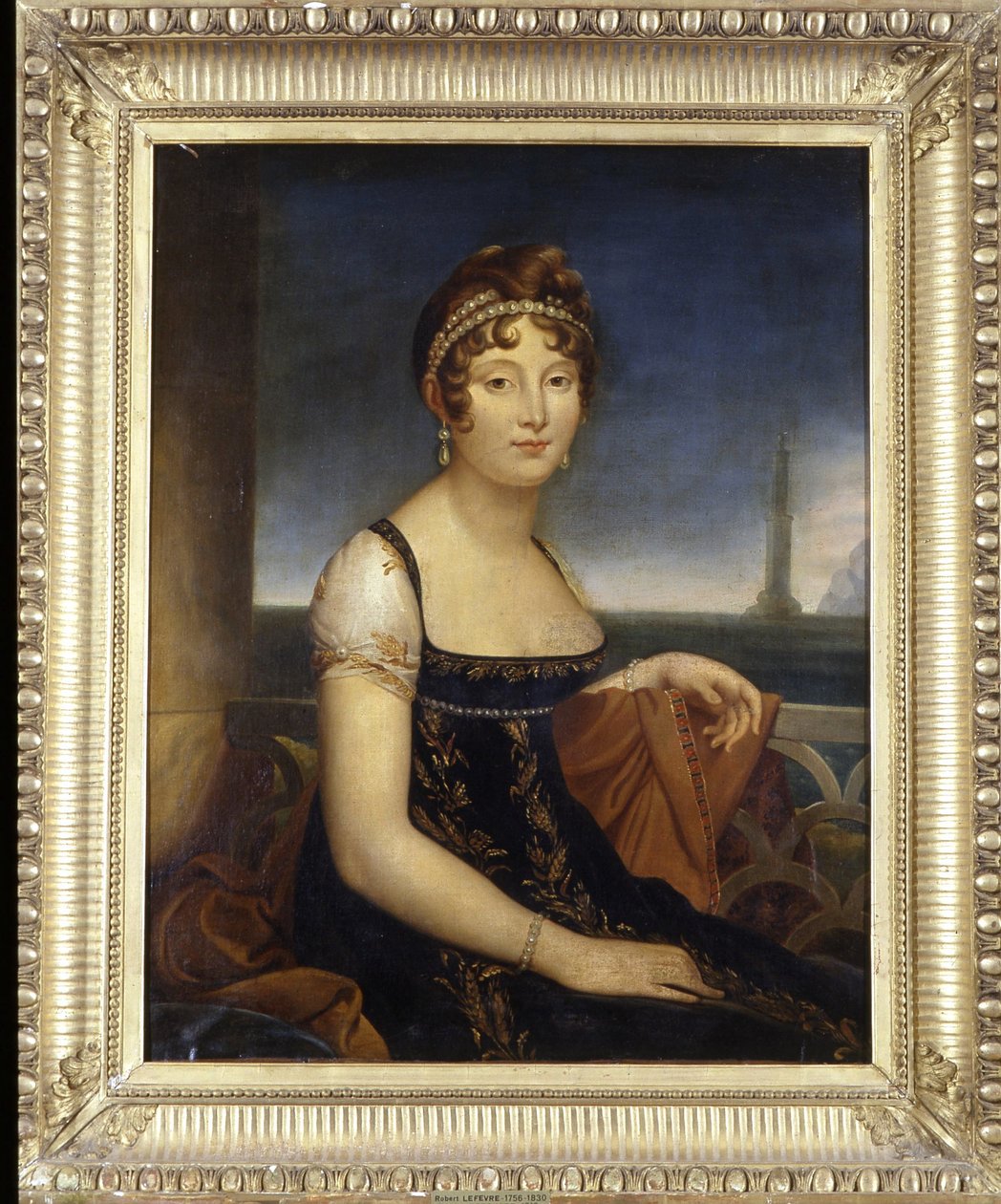 Marie-Paulette kallad Pauline Bonaparte, prinsessan Borghese (syster till Napoleon I) - av Robert Lefevre (1756-1830) av Robert Lefevre