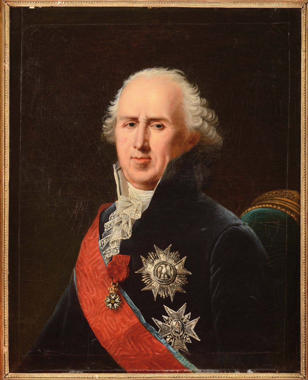 Porträtt av Charles-Francois (Charles Francois) Lebrun (1739-1824), hertig av Plaisance, av Lefevre, Robert (1756-1830). olja på duk av Robert Lefevre