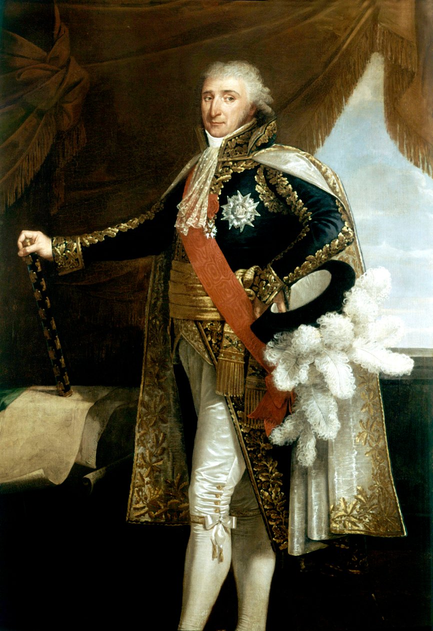 Porträtt av marskalk Charles-Pierre-Francois Augereau av Robert Lefevre