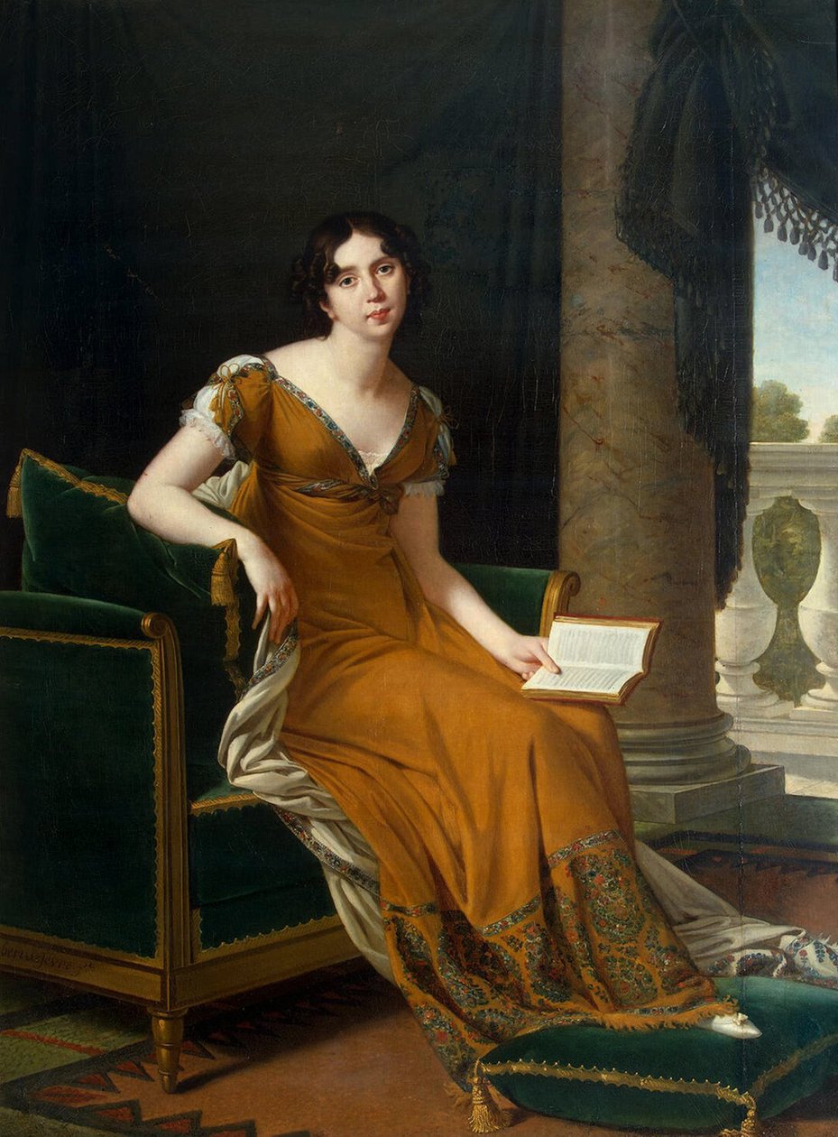Porträtt av Elizaveta Demidova, s.1805 (olja på duk) av Robert Lefevre