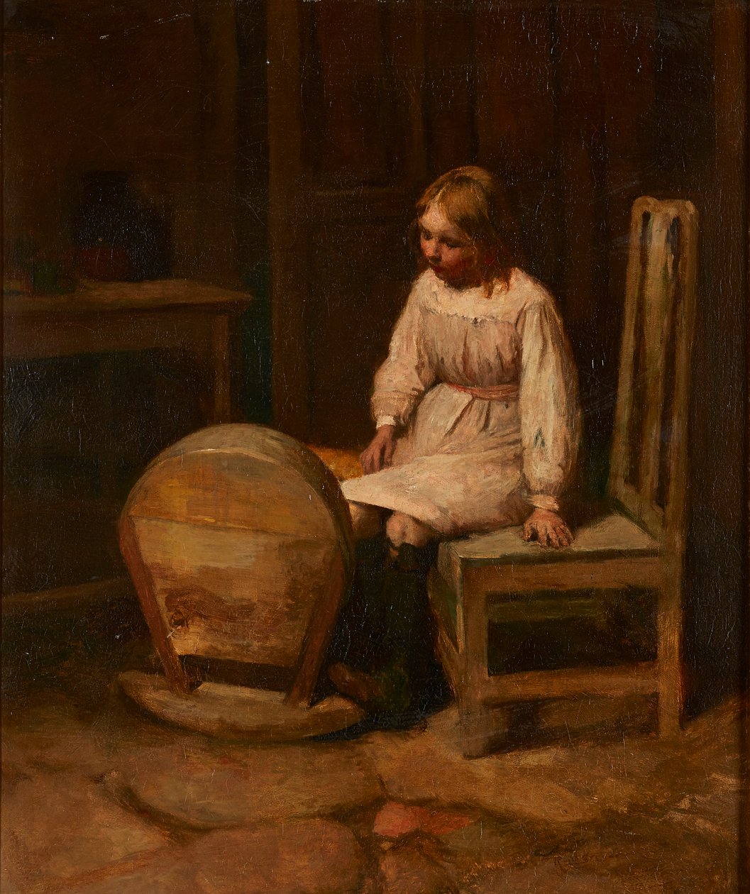 Rocking the Cradle (olja på duk) av Robert McGregor