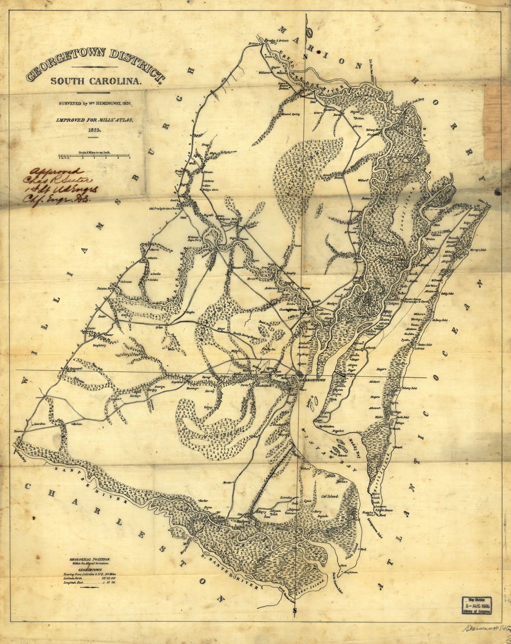 Georgetown District, South Carolina LOC 2007627459 av Robert Mills