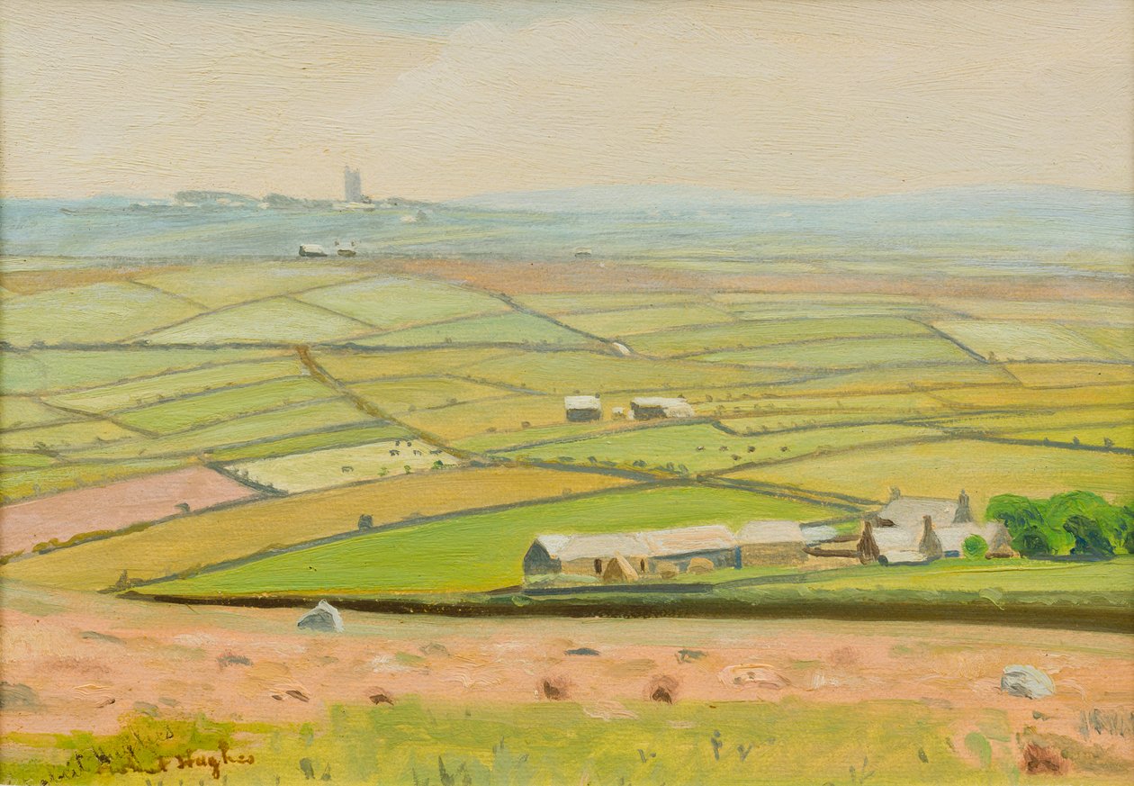 Zennor (olja på pannå) av Robert Morson Hughes