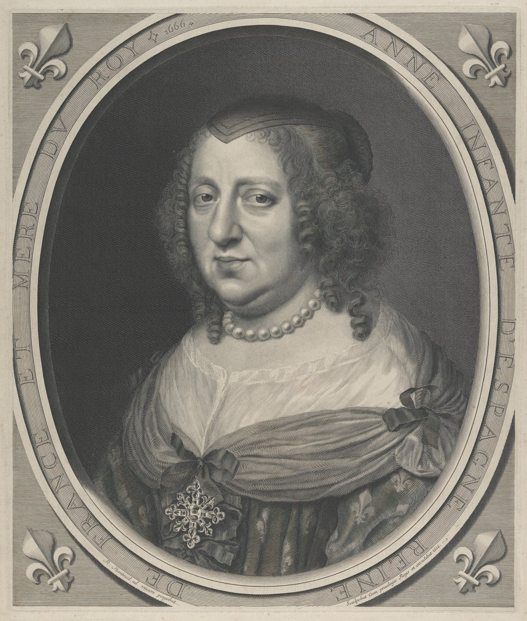 Anna av Österrike, drottning av Frankrike (1601–1666) av Robert Nanteuil