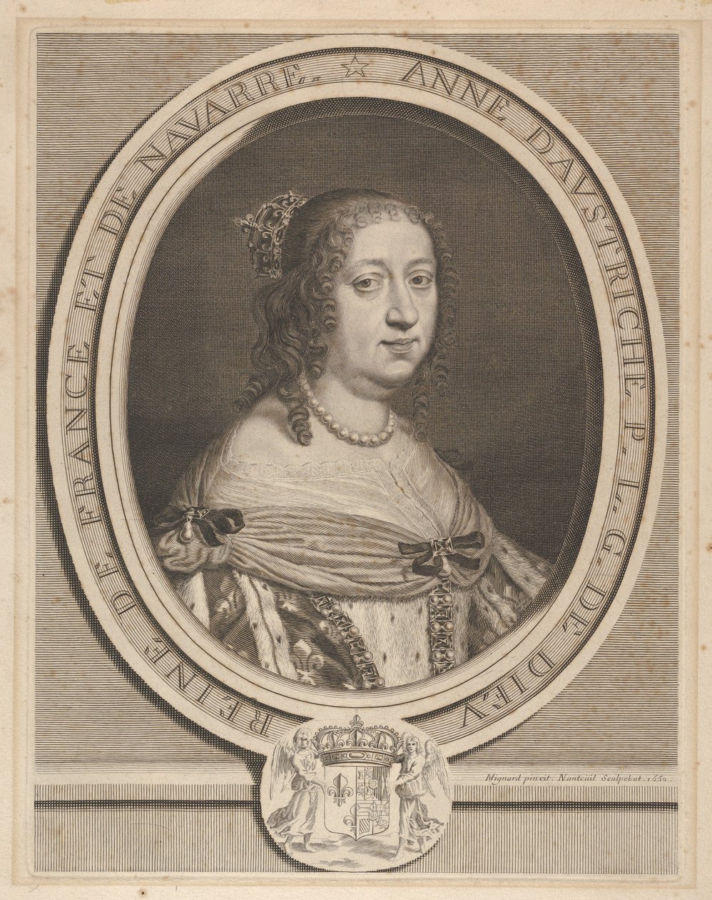 Anne av Österrike, 1660. av Robert Nanteuil