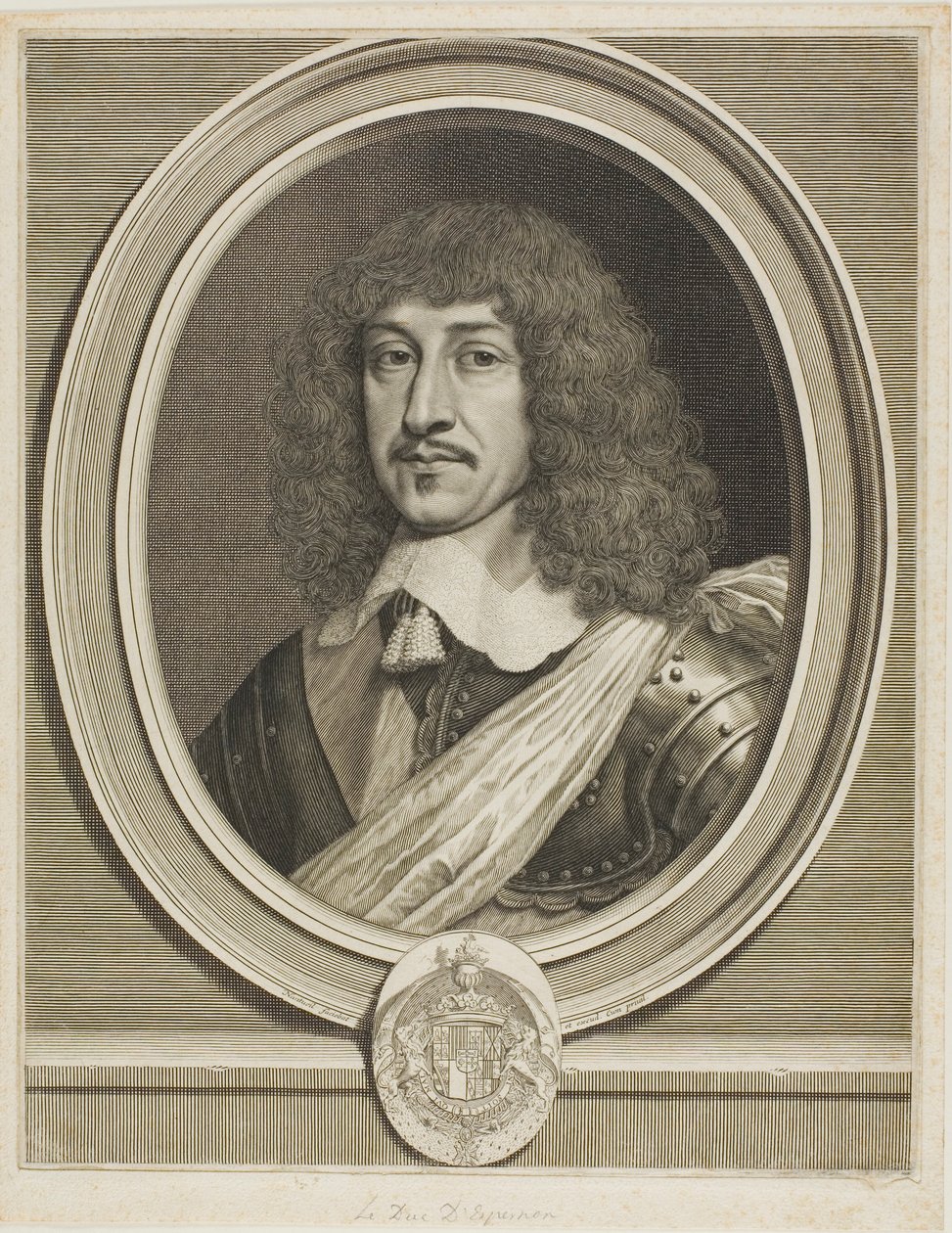 Bernard Hertig av Épernon av Robert Nanteuil