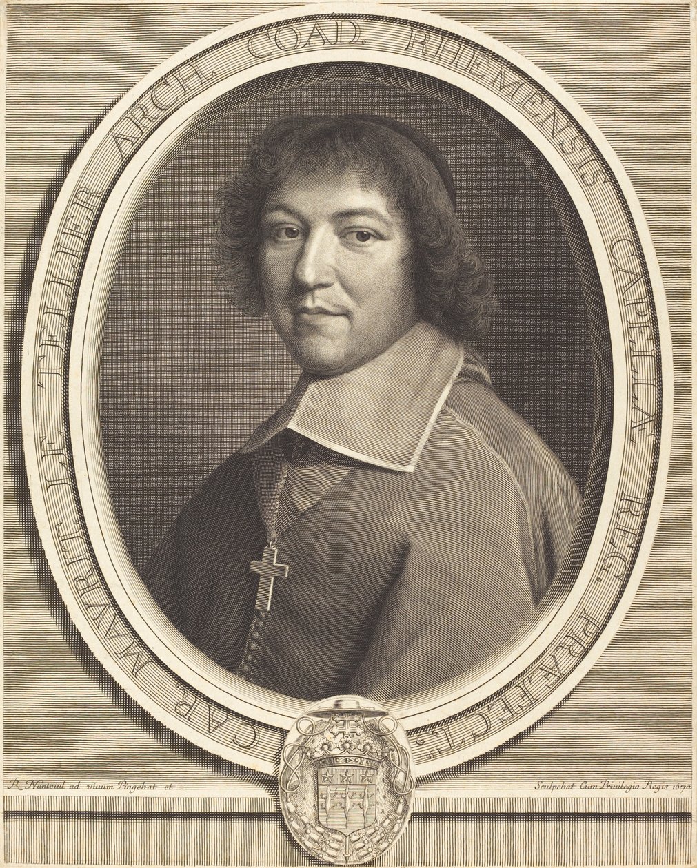 Charles Maurice Le Tellier av Robert Nanteuil