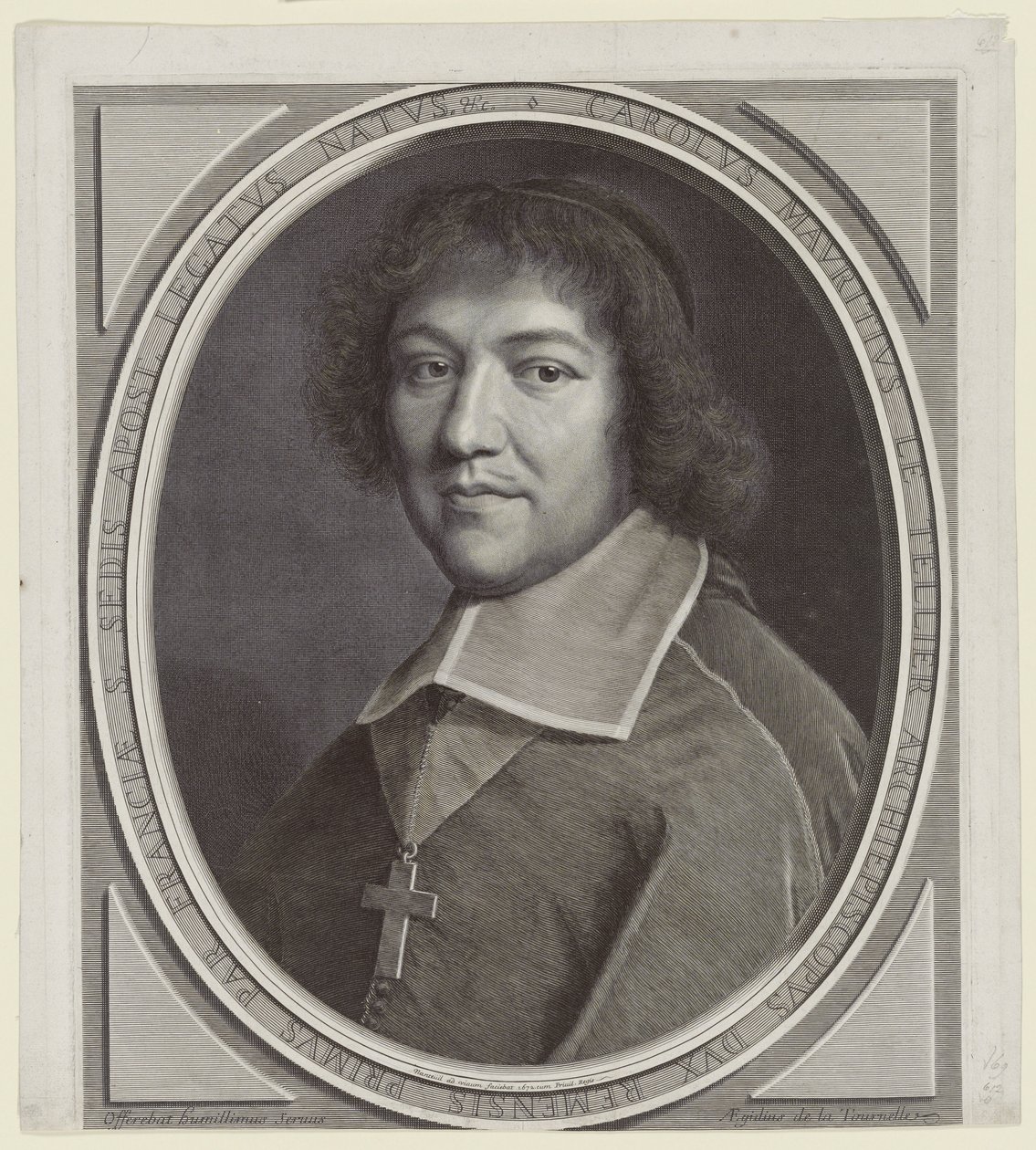 Charles-Maurice Le Tellier, ärkebiskop av Reims (ärkebiskop av Reims) av Robert Nanteuil