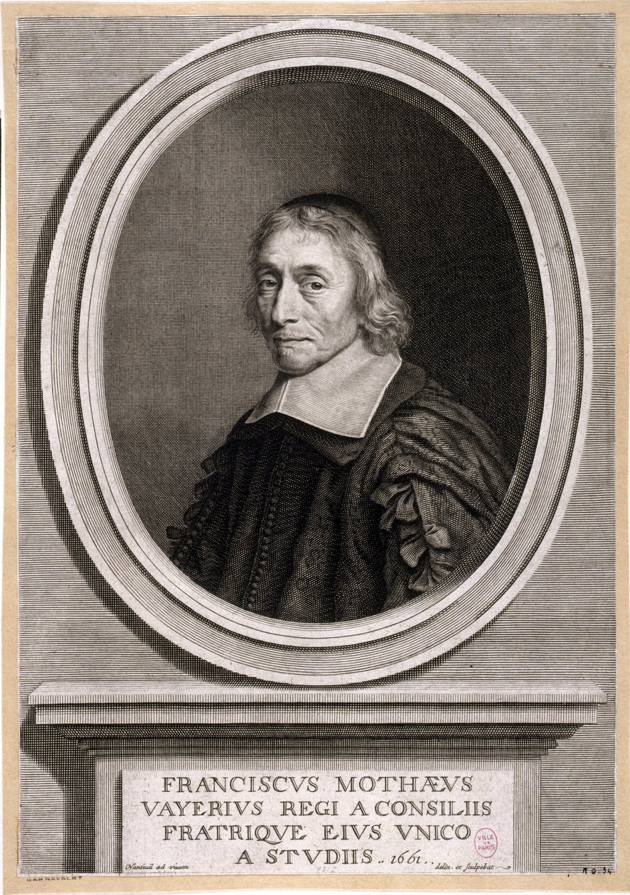 François de la Mothe-Levayer. 1661. av Robert Nanteuil