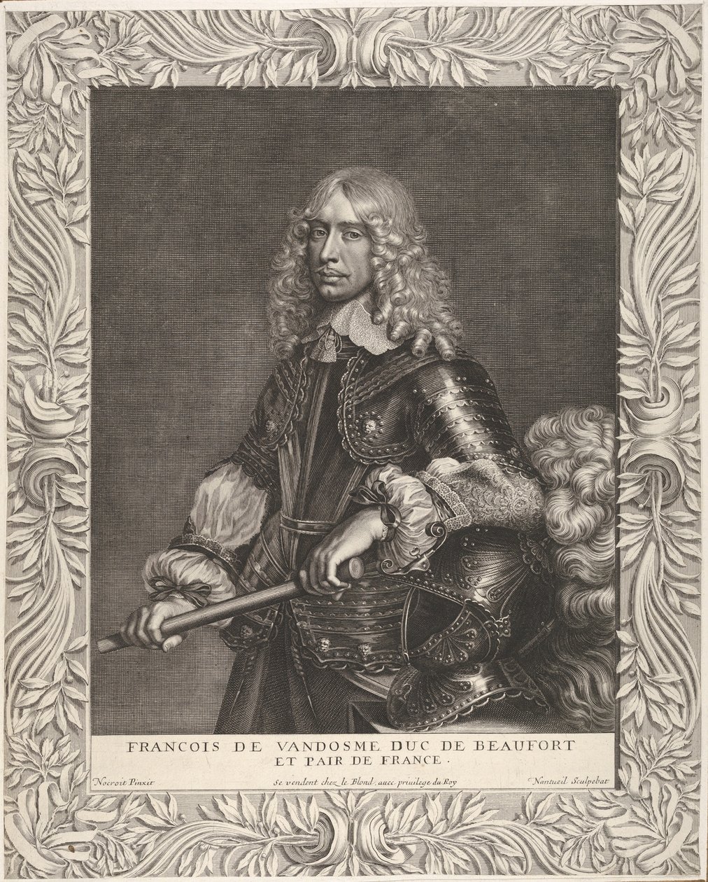 François de Vendôme, hertig av Beaufort, ca. 1649. av Robert Nanteuil