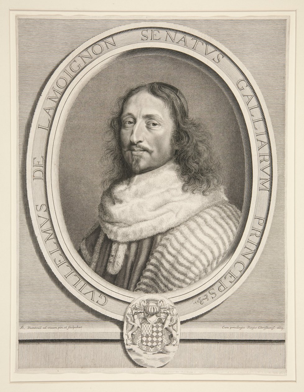 Guillaume de Lamoignon, förste ordförande för parlamentet i Paris (förste ordförande i parlamentet i Paris) av Robert Nanteuil