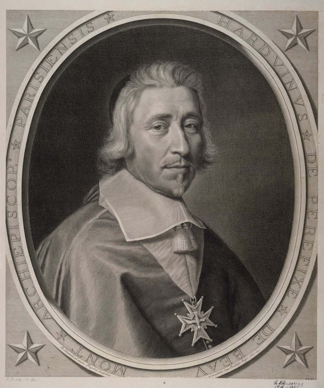 Hardouin de Péréfixe de Beaumont, ärkebiskop av Paris. 1665. av Robert Nanteuil