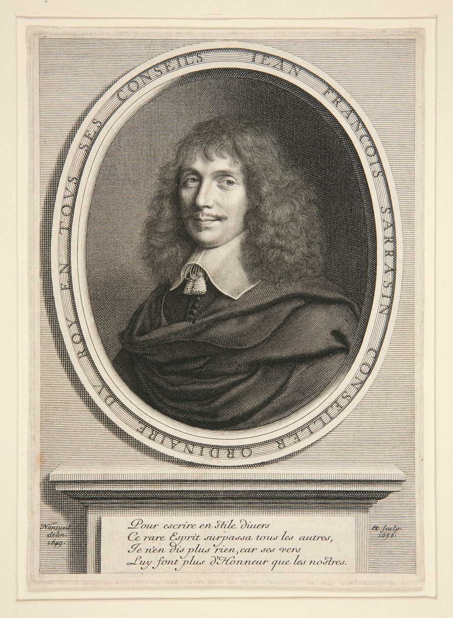 Jean-François Sarrasin, Bokstävernas man av Robert Nanteuil