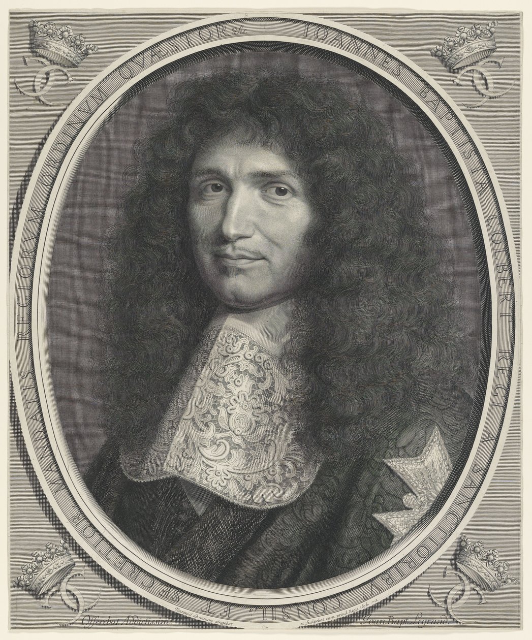 Jean Baptiste Colbert (1619-1683) av Robert Nanteuil