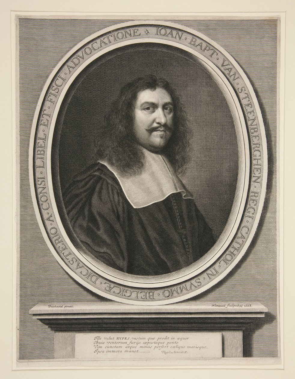 Jean Baptiste van Steenberghen, Conseiller du Roi au Conseil de Flandre (rådgivare åt kungen i Flanderns råd) av Robert Nanteuil