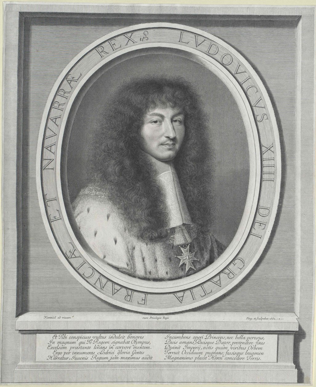 Kung av Frankrike Ludvig XIV av Robert Nanteuil