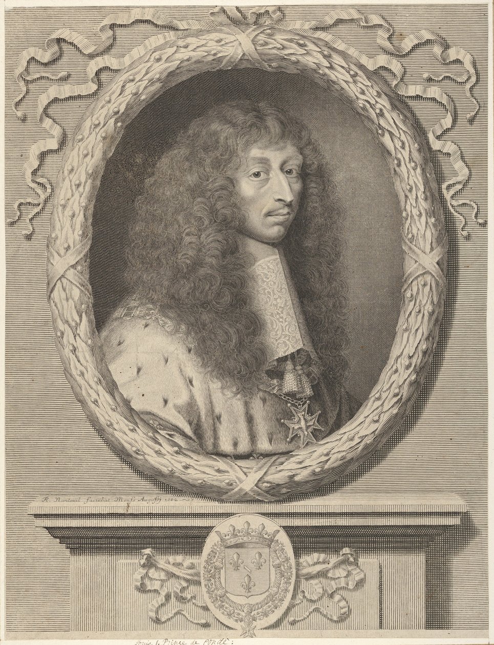 Ludvig II av Bourbon, prins av Condé, 1662. av Robert Nanteuil