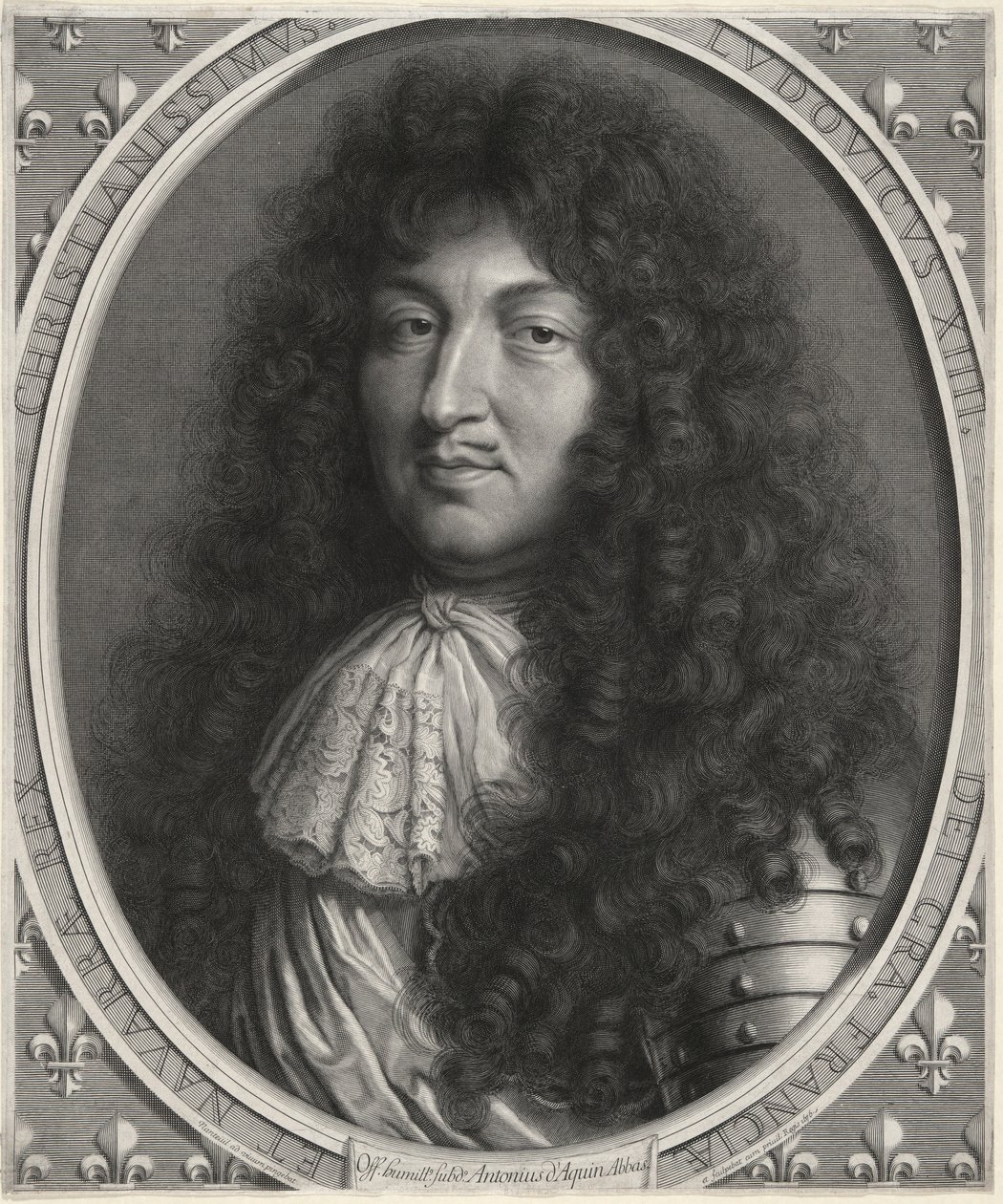 Ludvig XIV, kung av Frankrike (1638-1678) av Robert Nanteuil