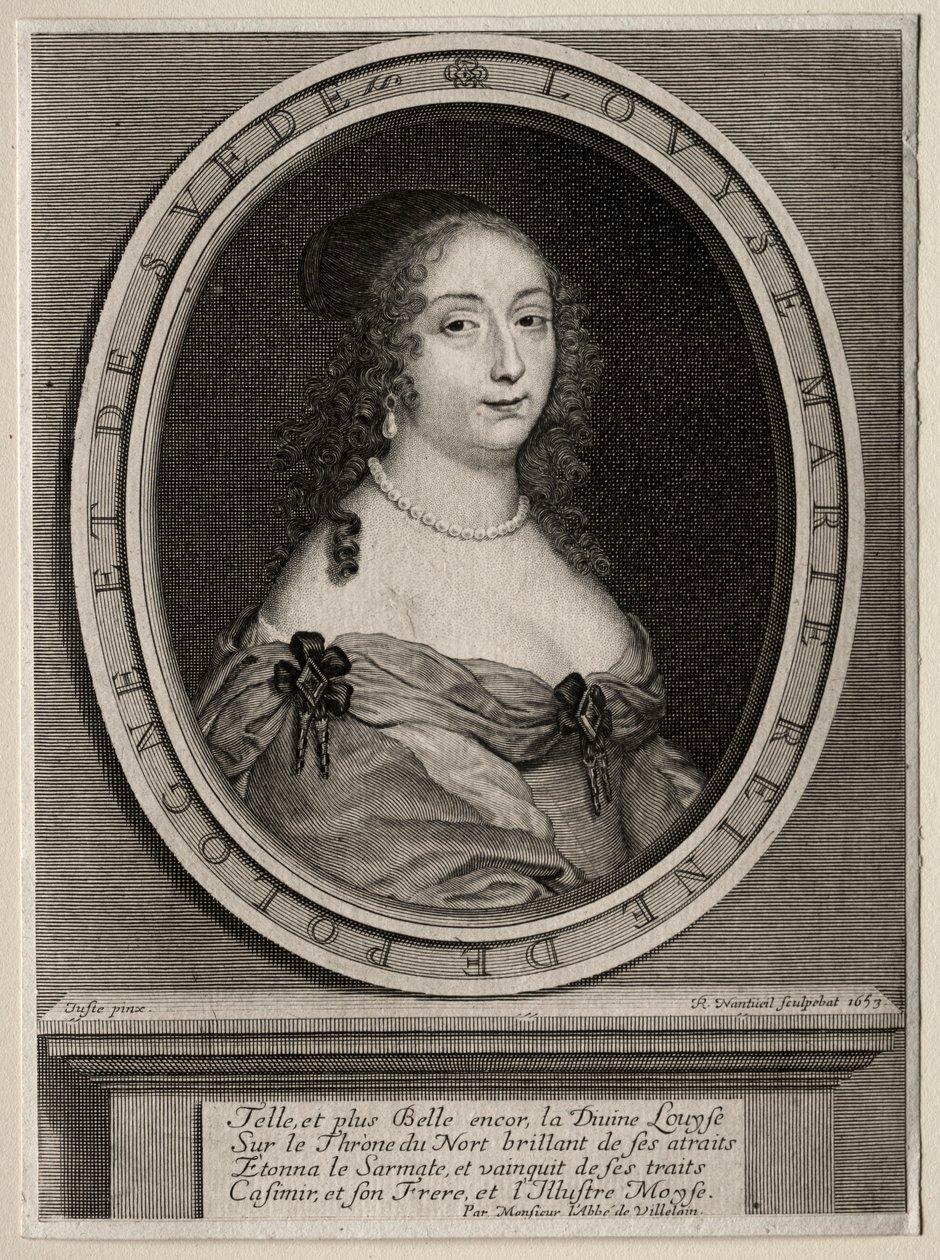 Marie Louise de Gonzague, drottning av Polen, 1653. av Robert Nanteuil
