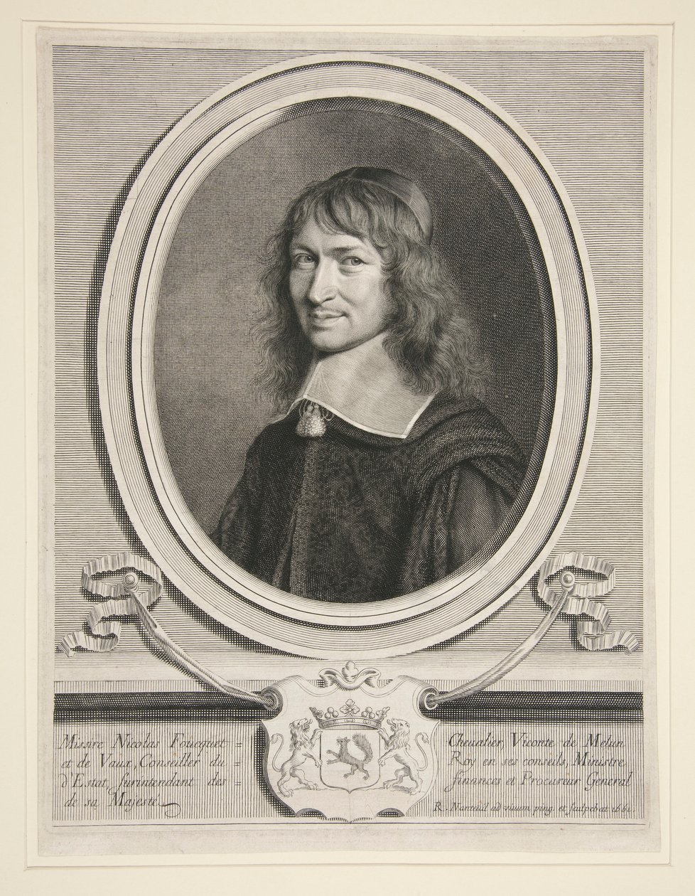Nicholas Fouquet (Foucquet), Vicount av Melun och av Vaux av Robert Nanteuil