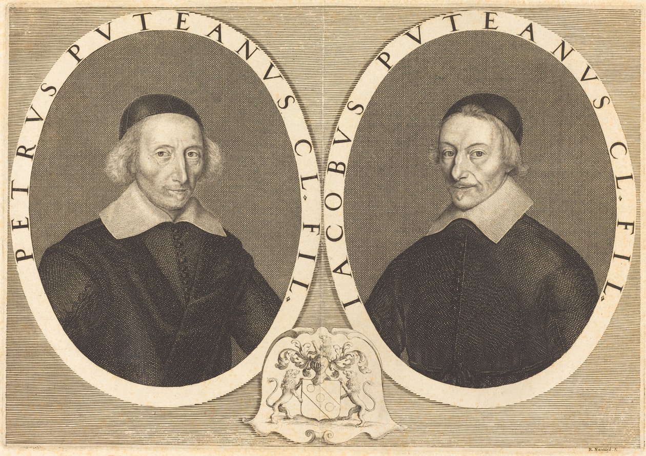 Pierre och Jacques Dupuy av Robert Nanteuil