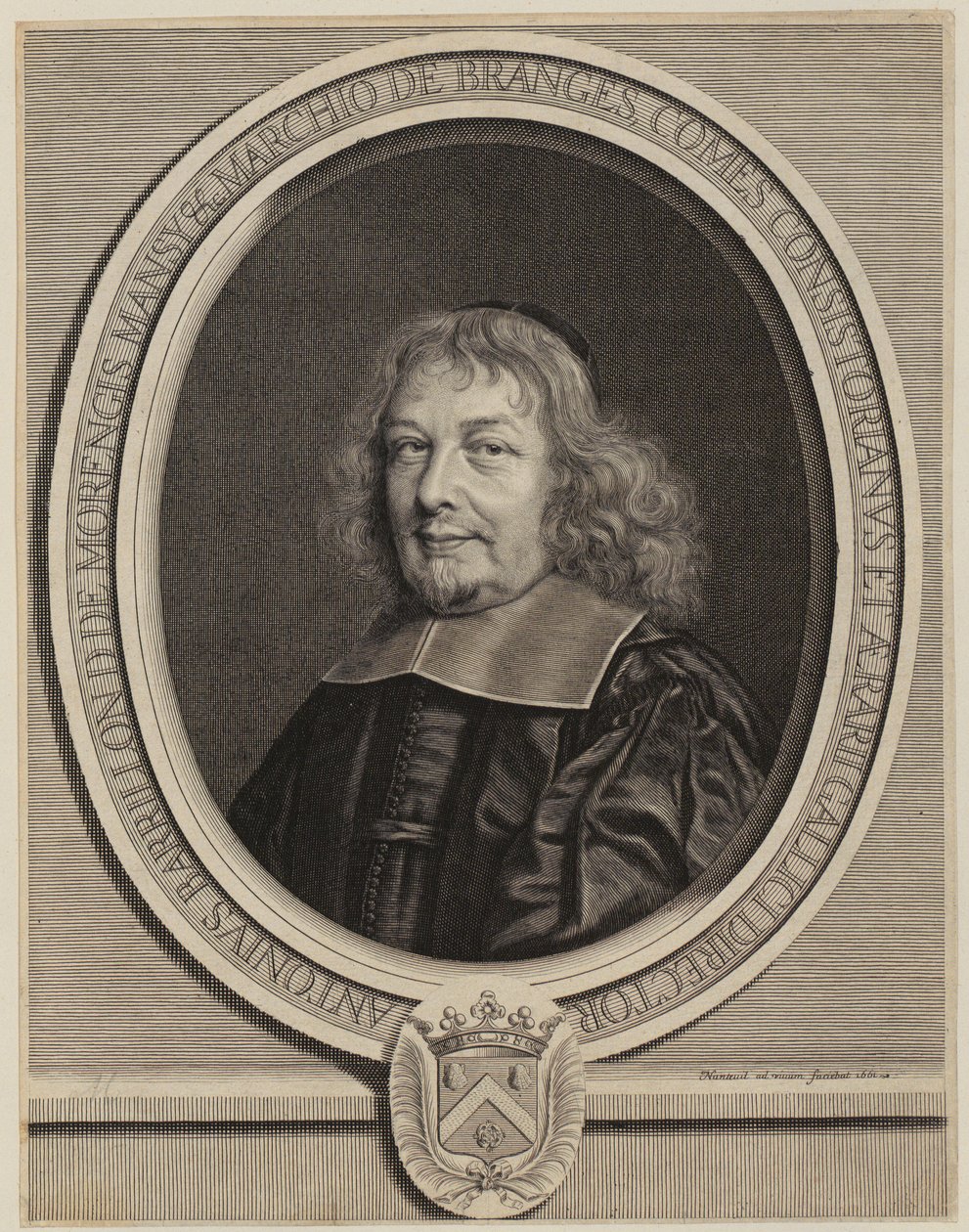 Porträtt av Antoine Barillon [Barrillon] av Robert Nanteuil