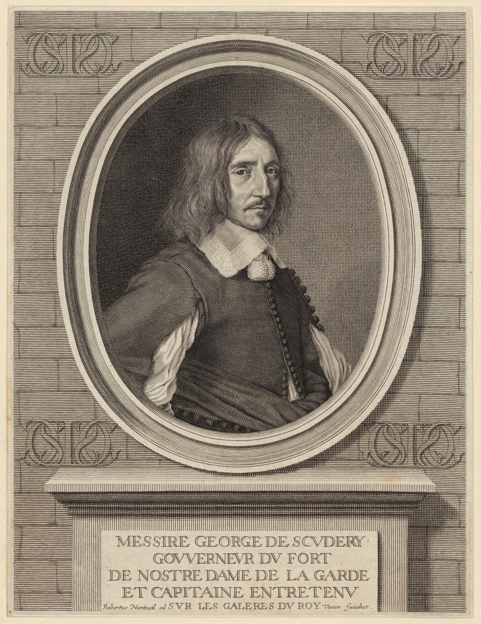 Porträtt av George de Scudéry av Robert Nanteuil