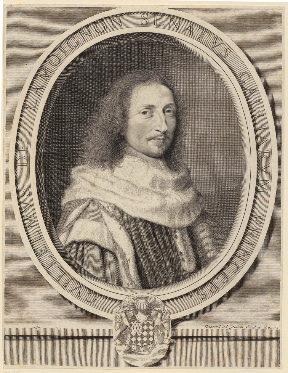 Porträtt av Guillaume de Lamoignon av Robert Nanteuil