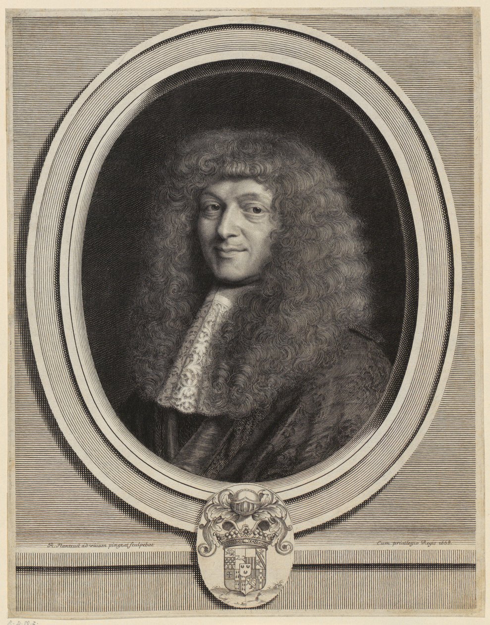 Porträtt av Honoré Courtin av Robert Nanteuil