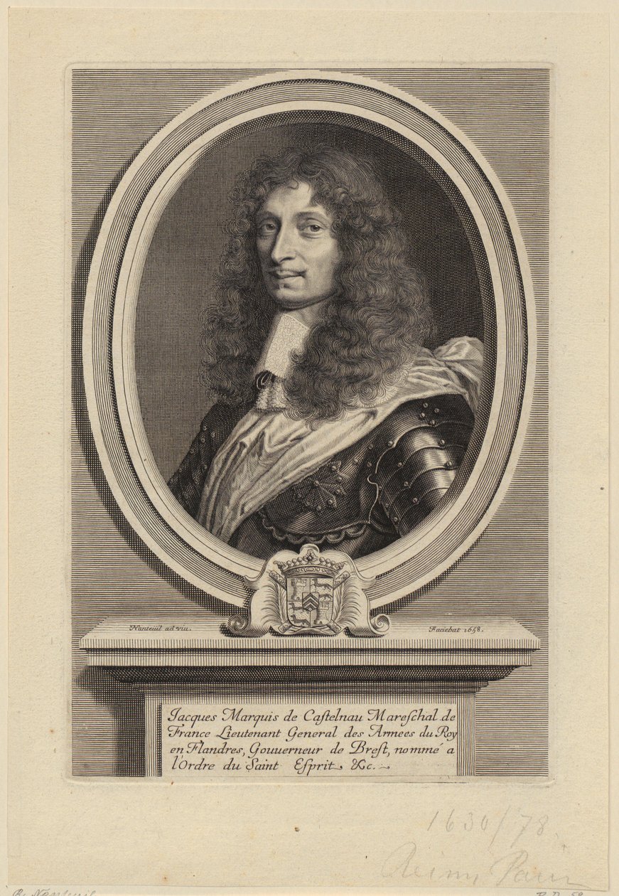 Porträtt av Jacques II de Castelnau, fransk marskalk av Robert Nanteuil