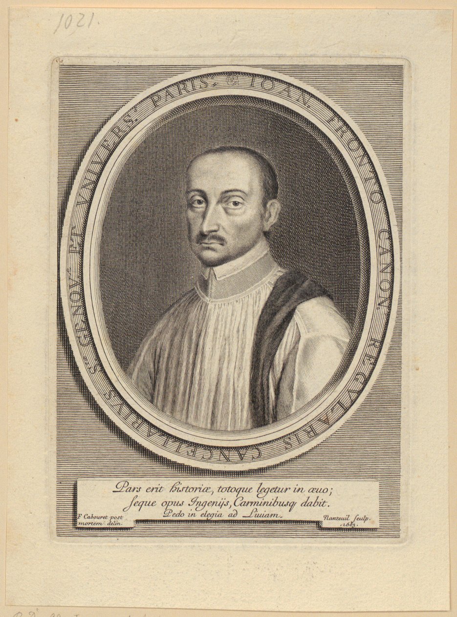 Porträtt av Jean Fronteau av Robert Nanteuil