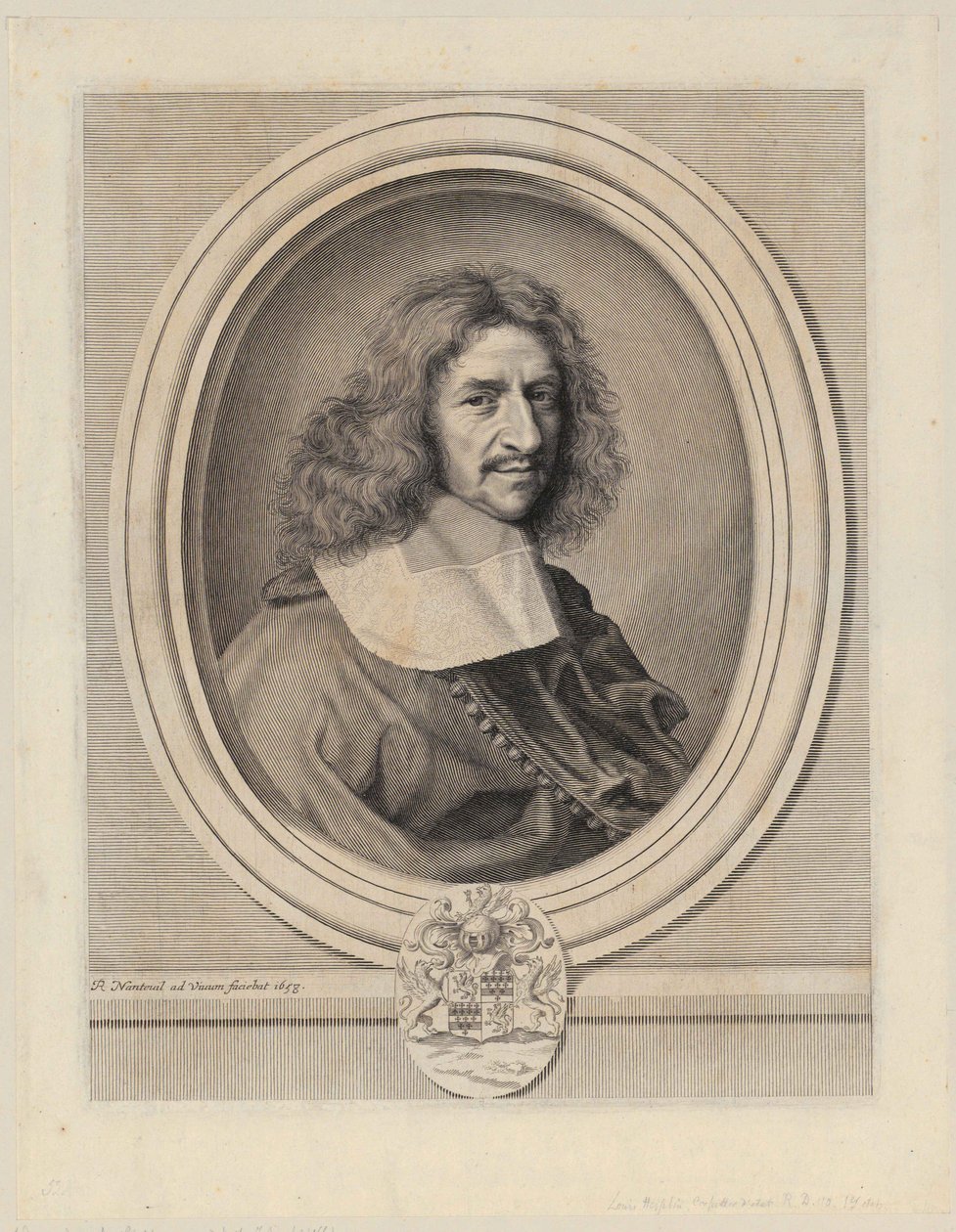 Porträtt av Louis Hesselin av Robert Nanteuil