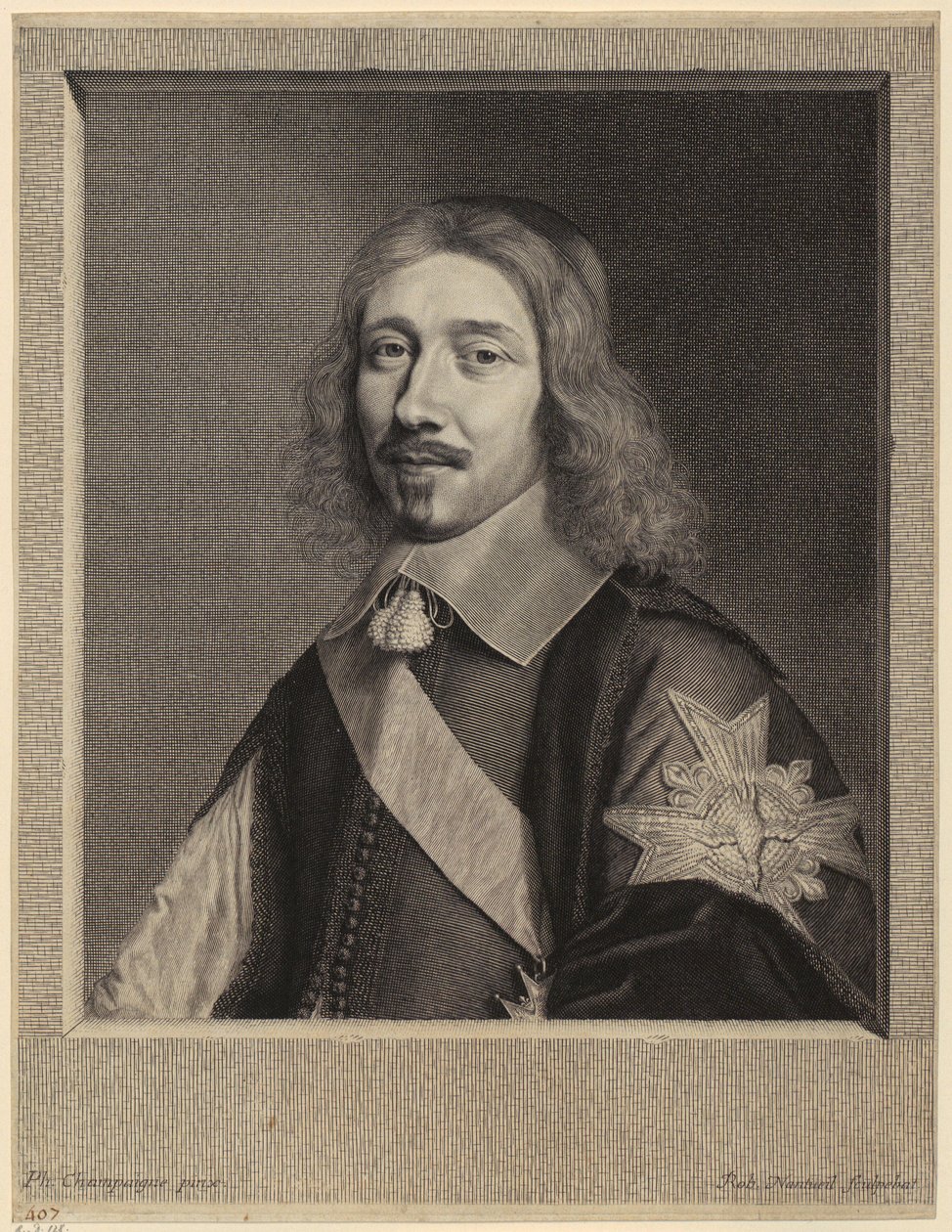Porträtt av Michel IV Le Tellier, fransk minister av Robert Nanteuil