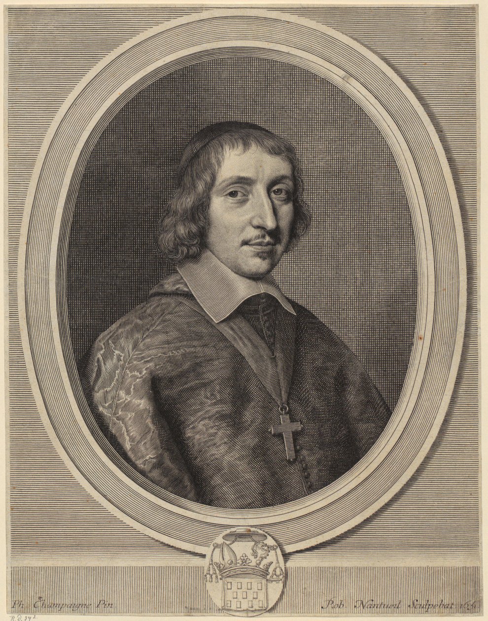Porträtt av Philibert-Emmanuel de Beaumanoir de Lavardin av Robert Nanteuil