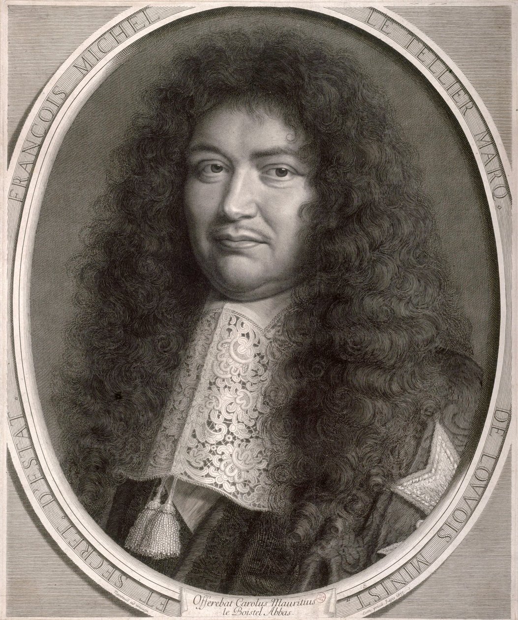 Porträtt av Francois Michel Le Tellier av Robert Nanteuil