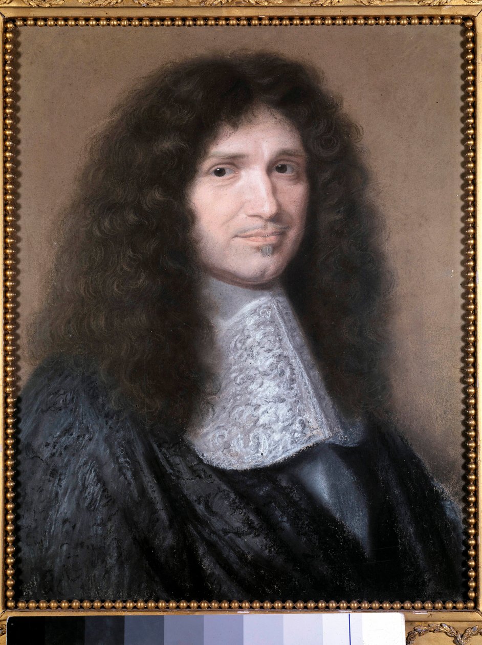 Porträtt av Jean Baptiste (Jean-Baptiste) Colbert (1619-1683), finansintendent för Ludvig XIV Pastellmålning av Robert Nanteuil (1623-1678) 1676 Sön. 0,52x0,44m. Chantilly, Conde museum - Porträtt av Jean Baptiste (Jean-Baptiste) Colbert (1619-1683), M av Robert Nanteuil