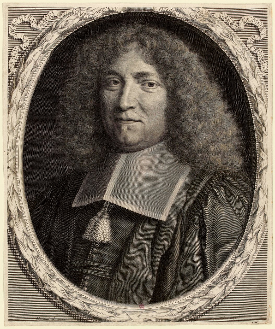 Porträtt av Louis Boucherat 1616-1699, Frankrikes kansler, 1677. av Robert Nanteuil