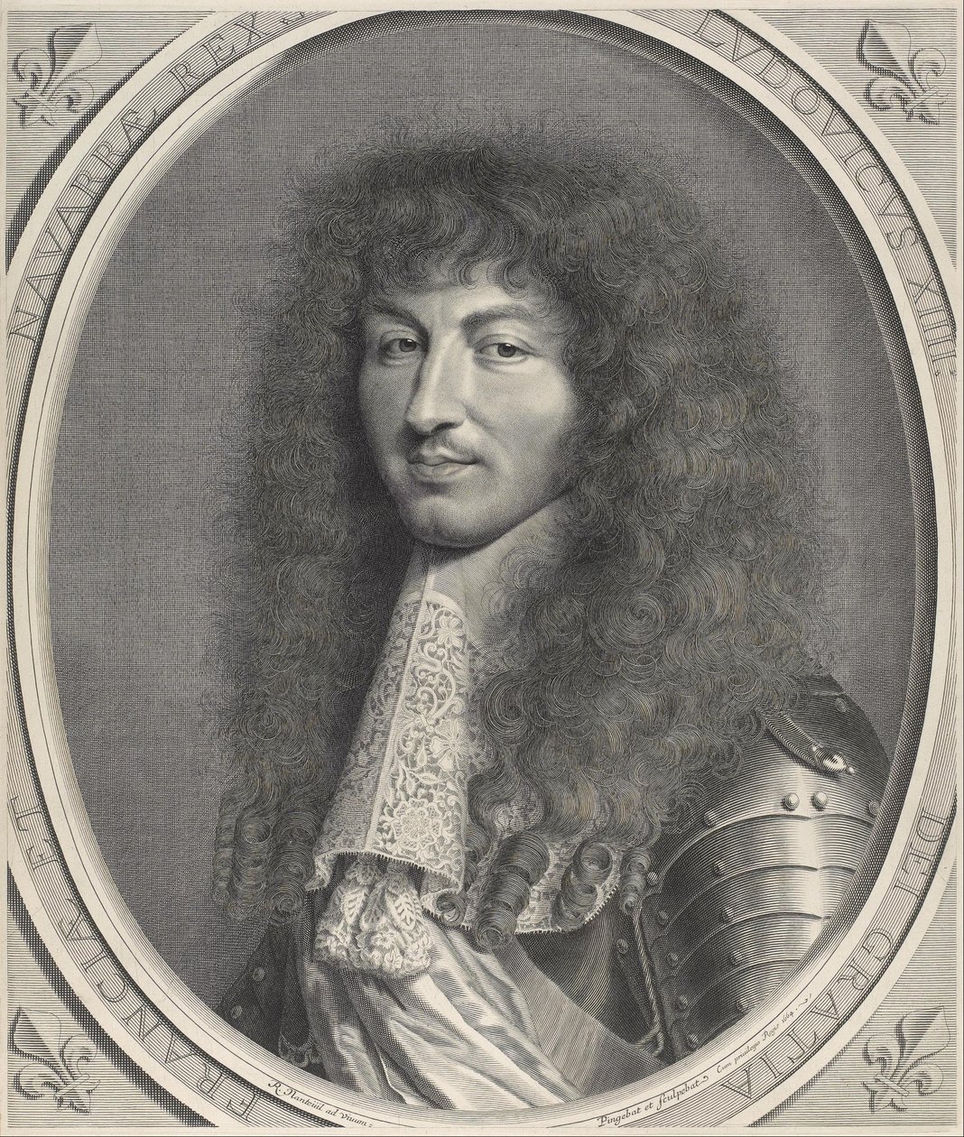 Portrait of Louis XIV av Robert Nanteuil