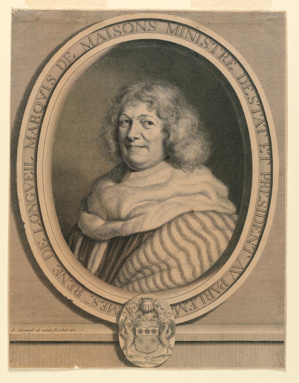 Porträtt av markisen de Longveil av Robert Nanteuil