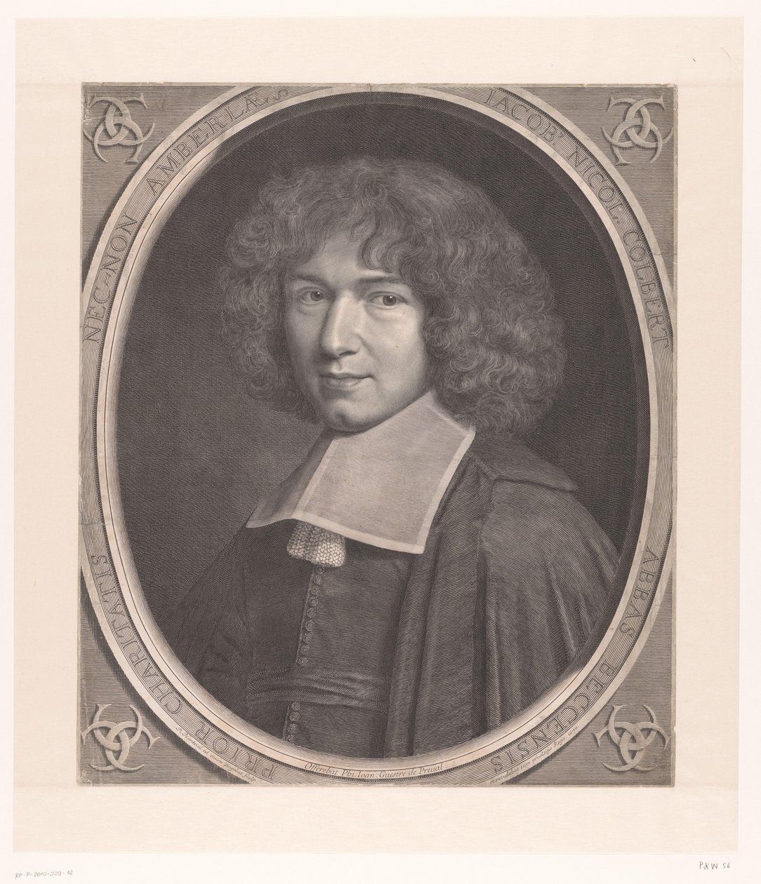 Porträtt av Jacques-Nicolas Colbert Jacob Nicol Colbert (...) (titel på objekt) av Robert Nanteuil