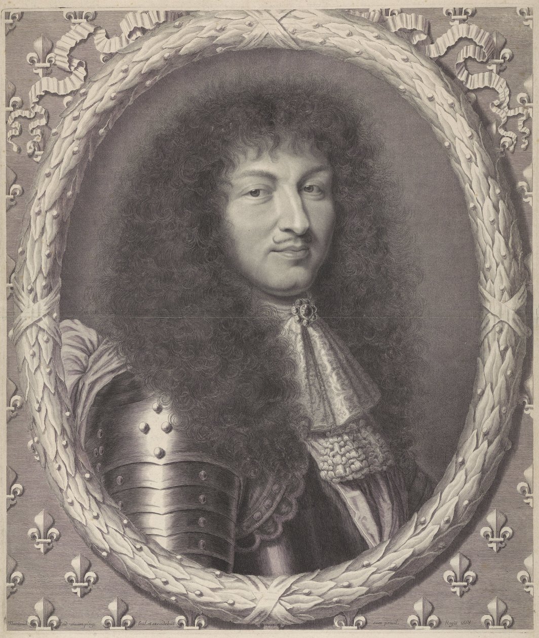 Porträtt av Ludvig XIV, kung av Frankrike av Robert Nanteuil