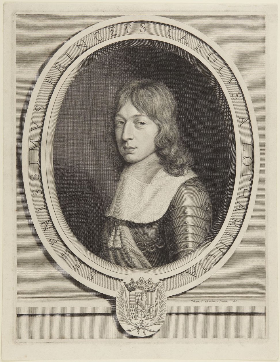 Prins Karl av Lorraine – 1660 av Robert Nanteuil
