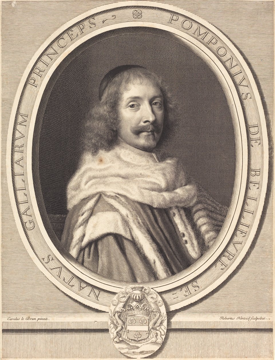 Pompone II de Bellievre av Robert Nanteuil after Charles Le Brun