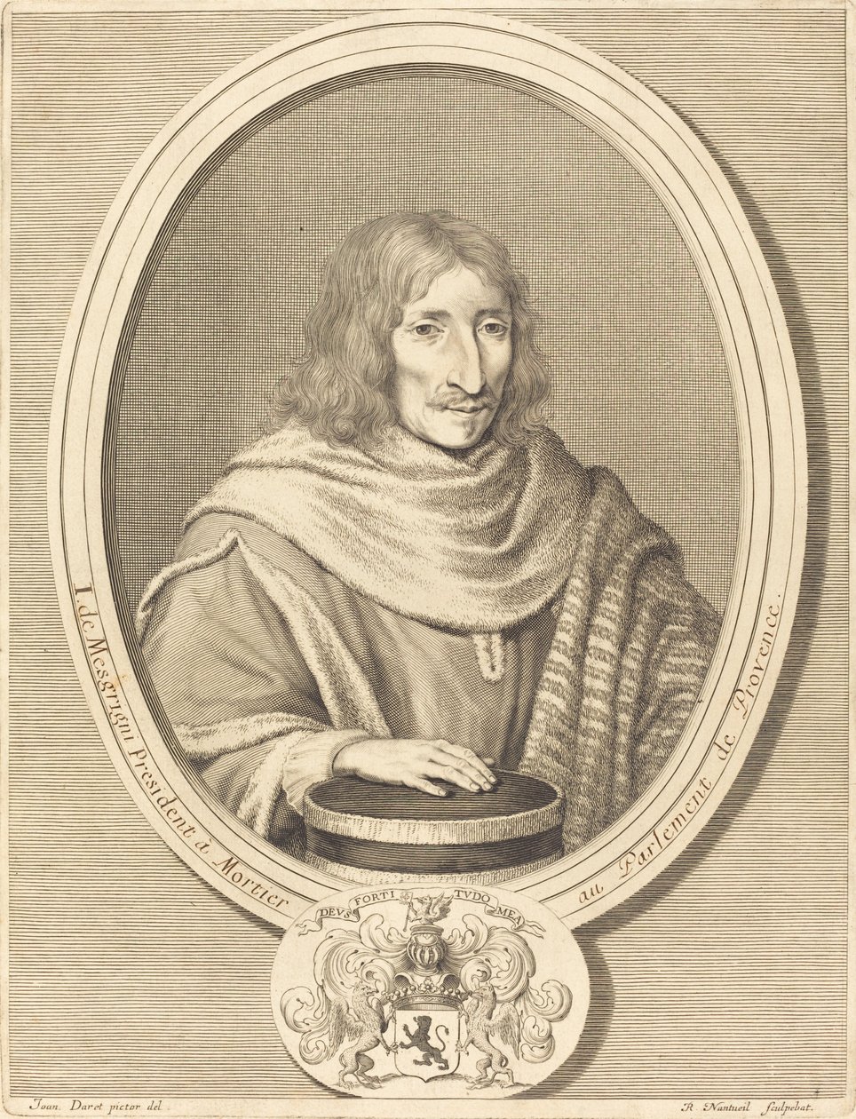 Jean de Mesgrigny av Robert Nanteuil after Jean Daret