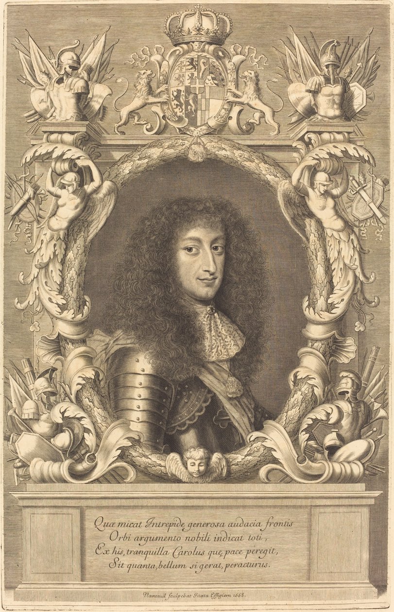 Charles-Emmanuel, hertig av Savojen av Robert Nanteuil after Justus van Verus